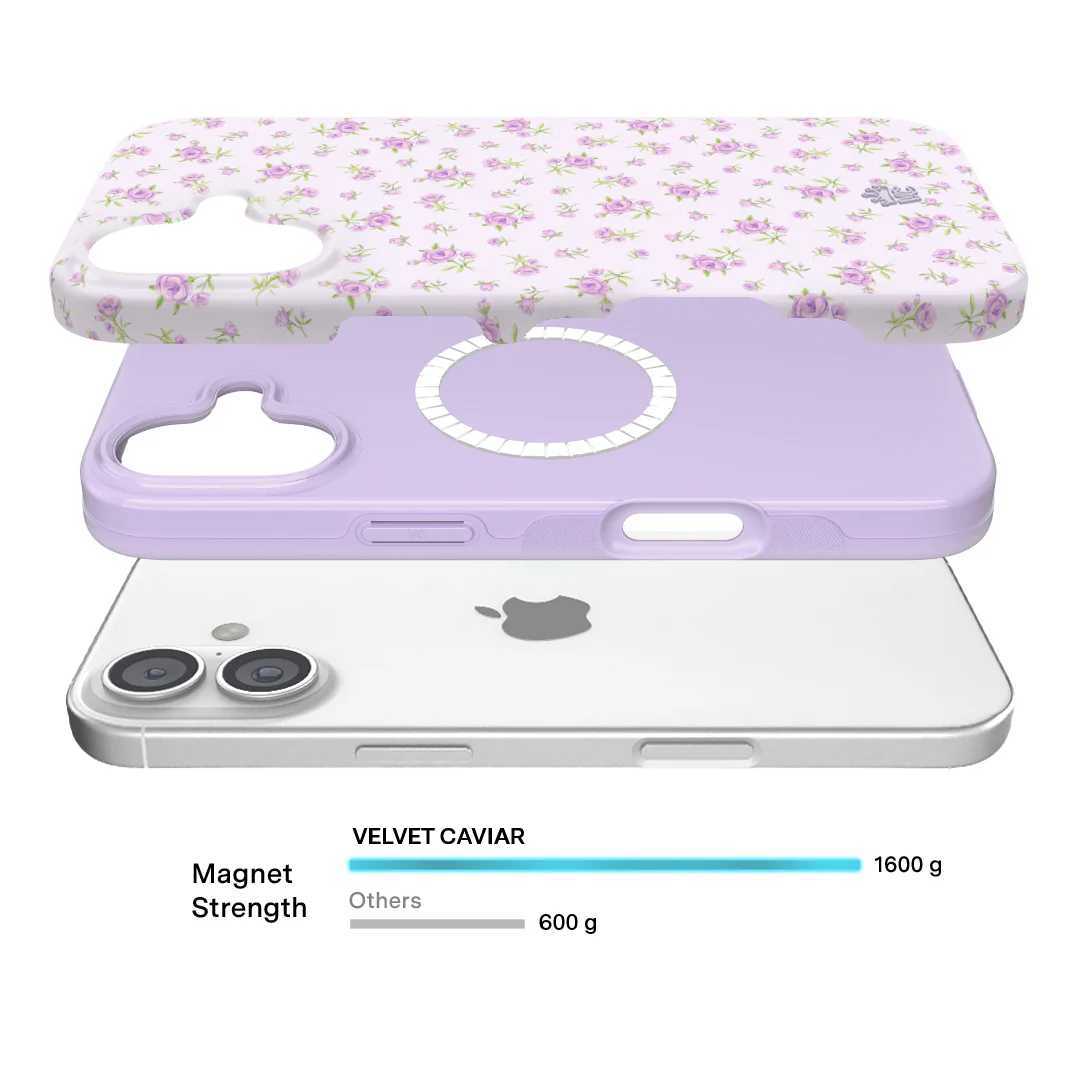 Dainty Lilac Floral iPhone Case - Image 89