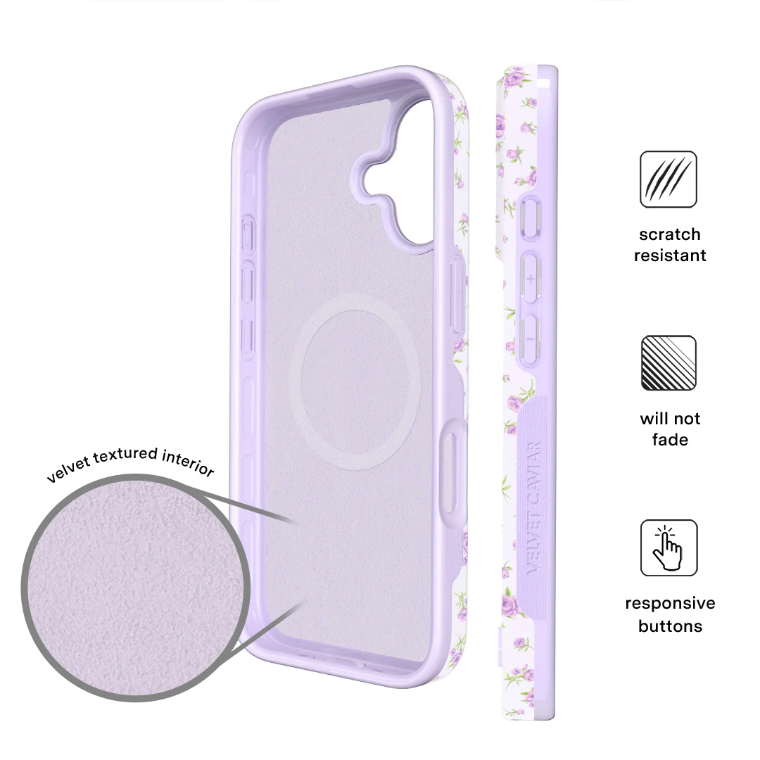 Dainty Lilac Floral iPhone Case - Image 90