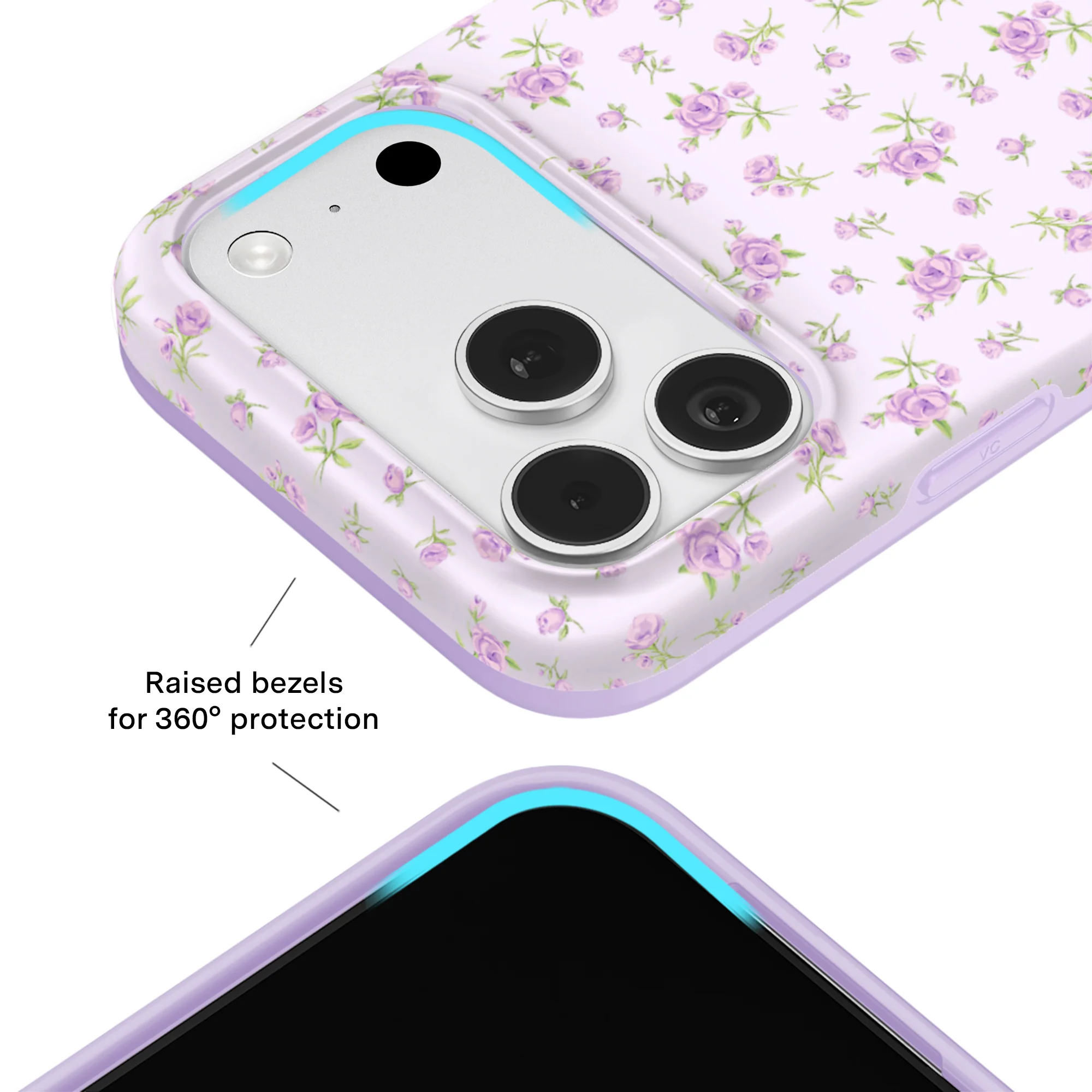 Dainty Lilac Floral iPhone Case - Image 93