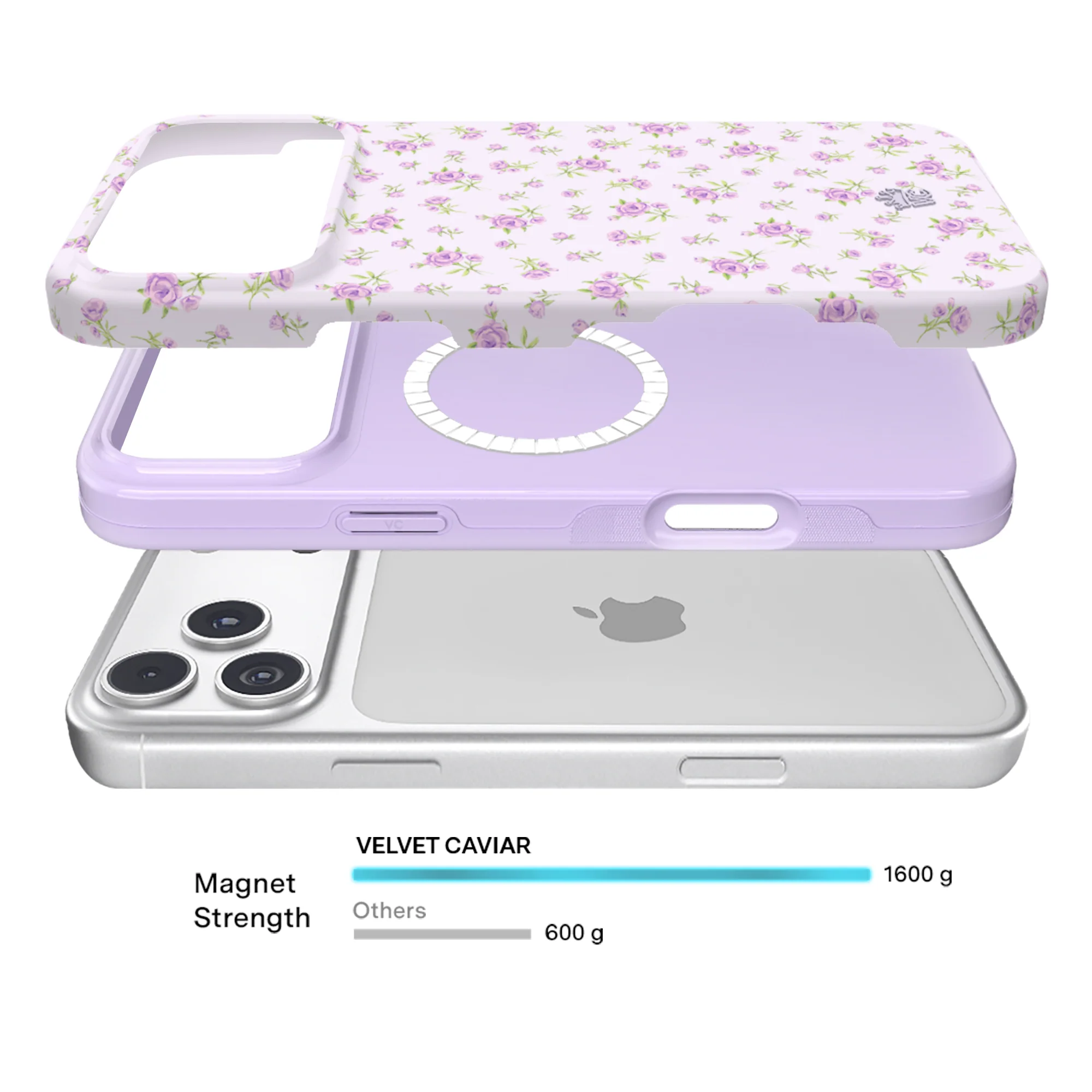 Dainty Lilac Floral iPhone Case - Image 94