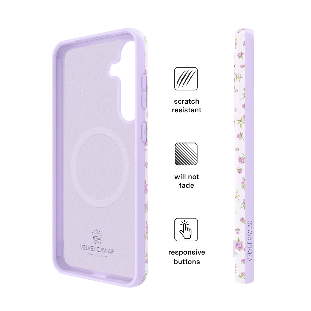 Dainty Lilac Floral Samsung Case - Image 10