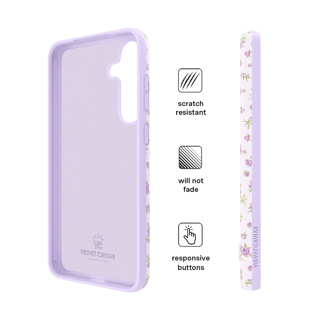 Dainty Lilac Floral Samsung Case - Image 25