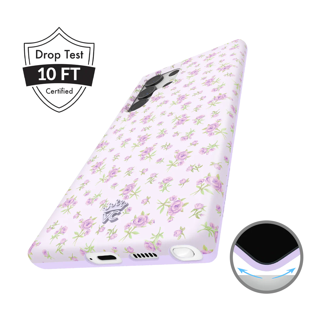 Dainty Lilac Floral Samsung Case - Image 29