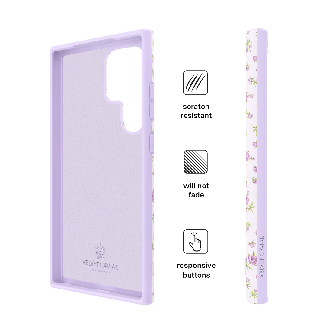 Dainty Lilac Floral Samsung Case - Image 30