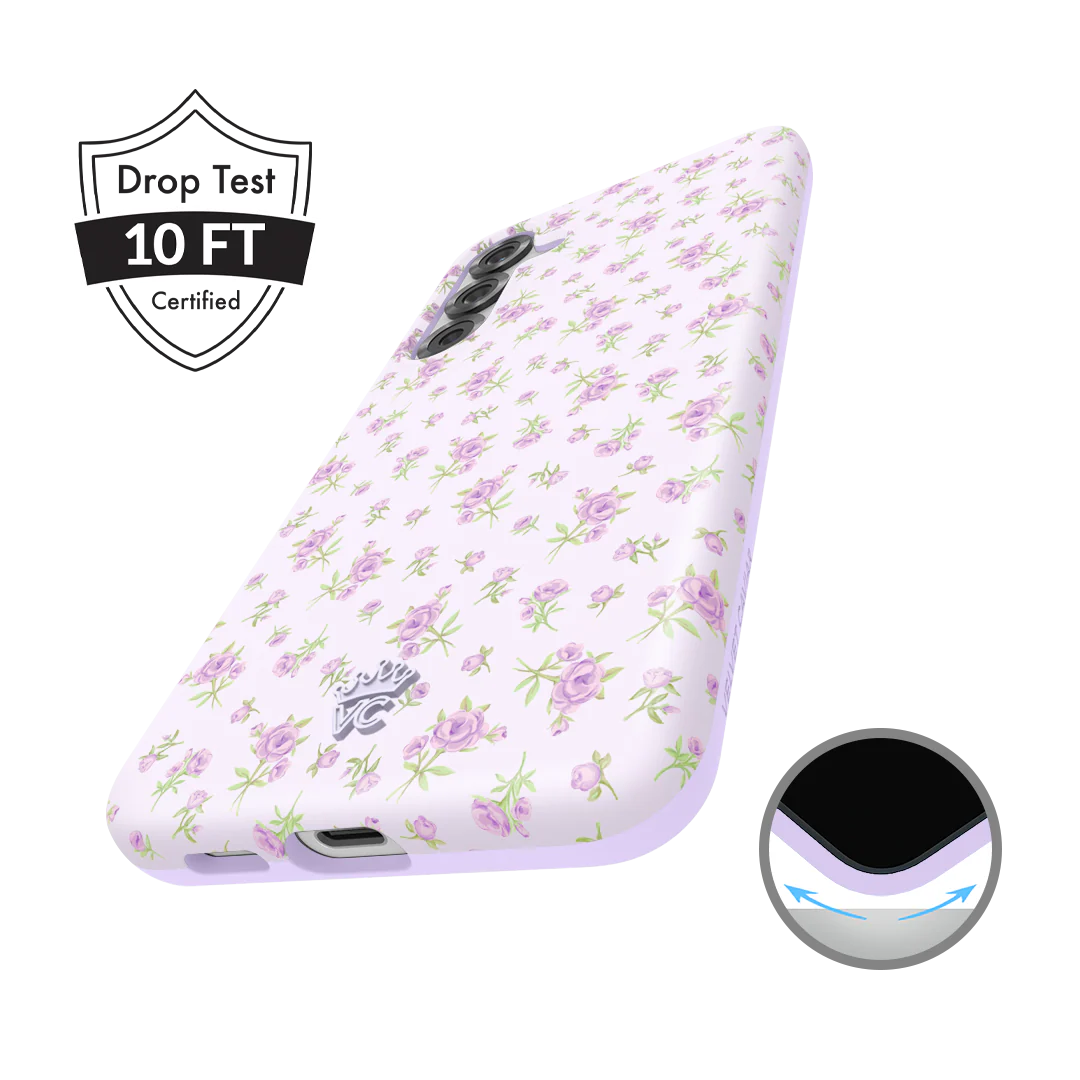 Dainty Lilac Floral Samsung Case - Image 4