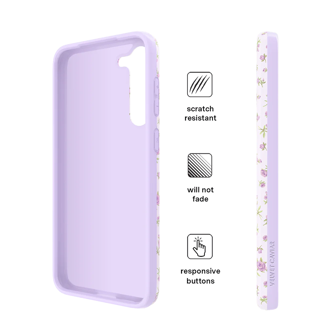 Dainty Lilac Floral Samsung Case - Image 40