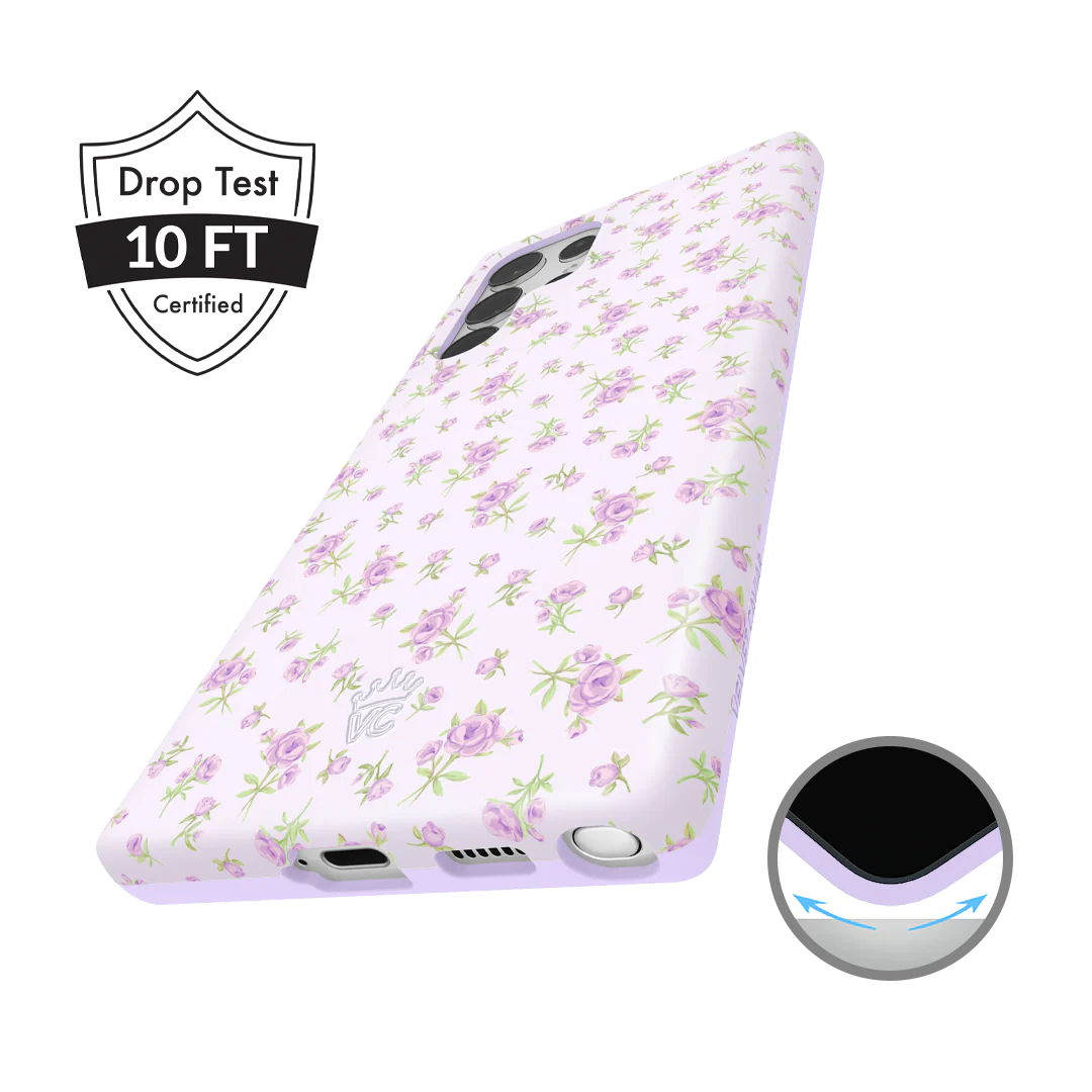 Dainty Lilac Floral Samsung Case - Image 44
