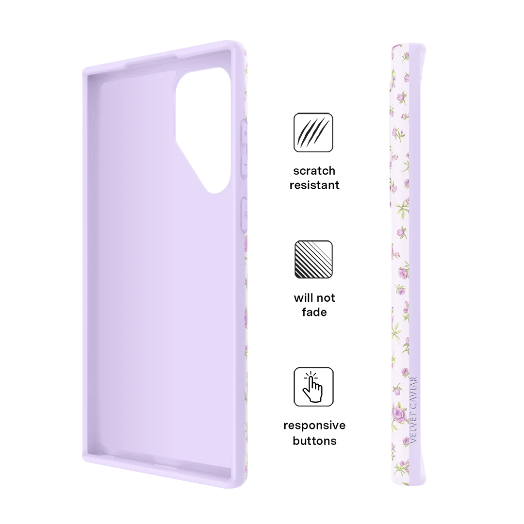Dainty Lilac Floral Samsung Case - Image 60