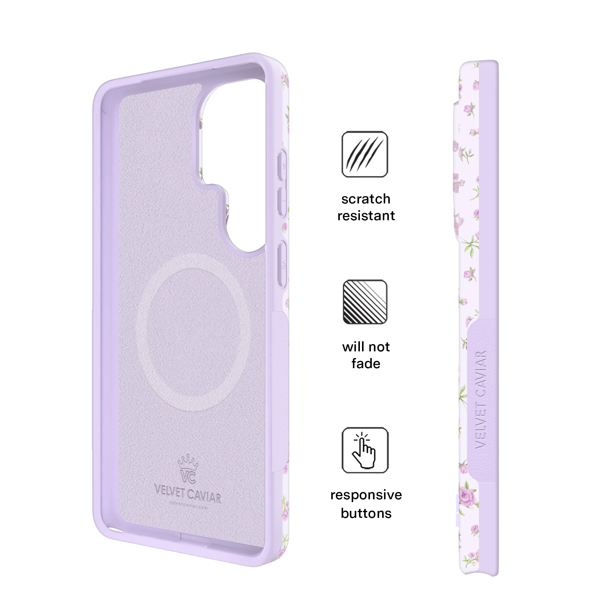 Dainty Lilac Floral Samsung Case - Image 70