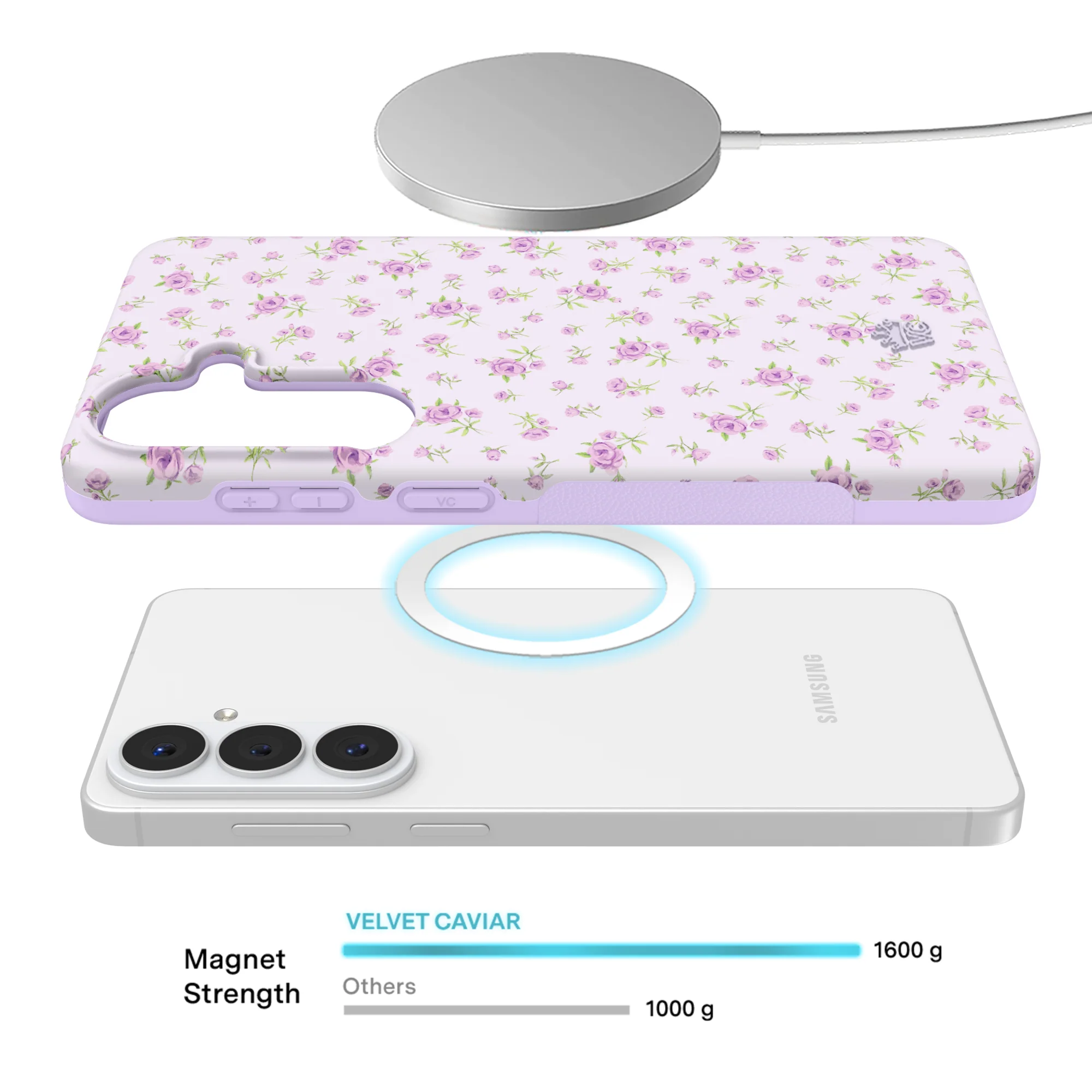 Dainty Lilac Floral Samsung Case - Image 74