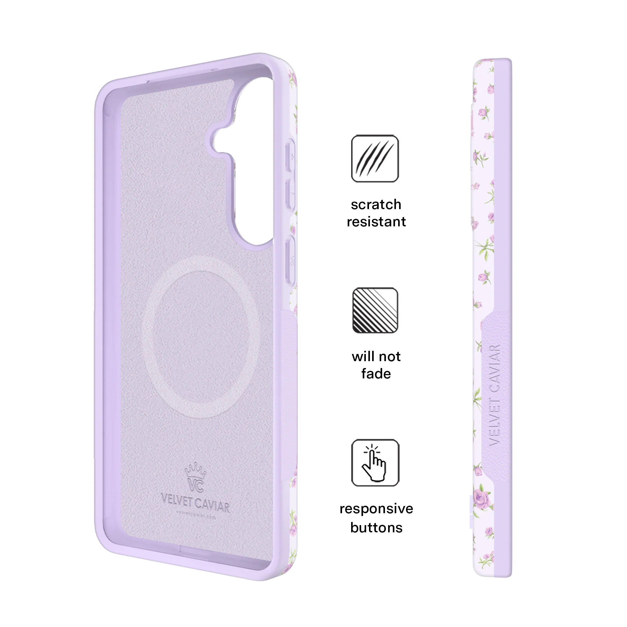 Dainty Lilac Floral Samsung Case - Image 75