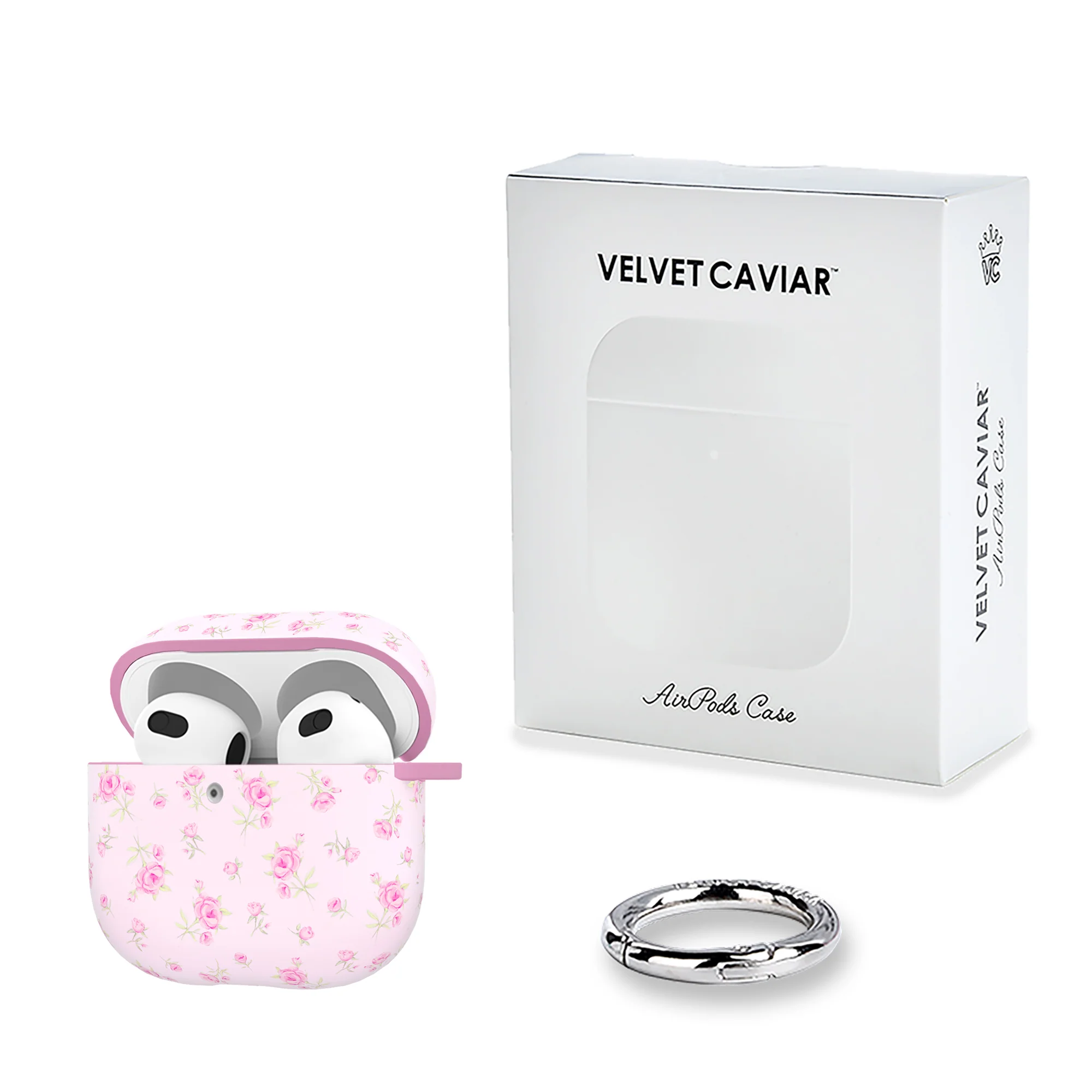 Dainty Pink Floral AirPod Case - Image 17