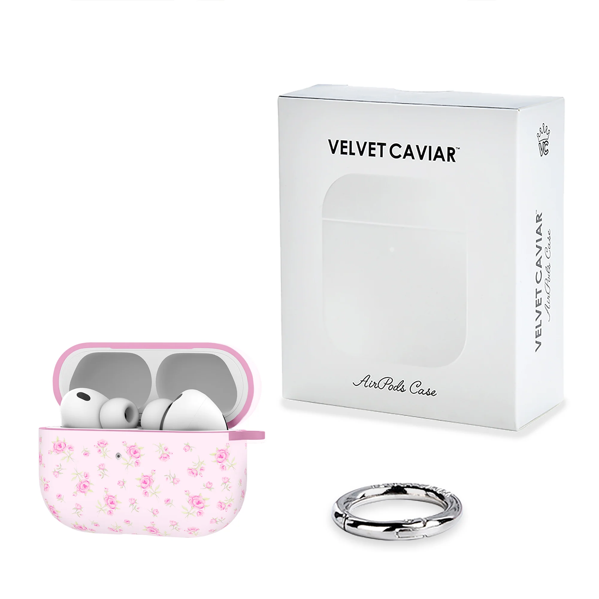 Dainty Pink Floral AirPod Case - Image 29