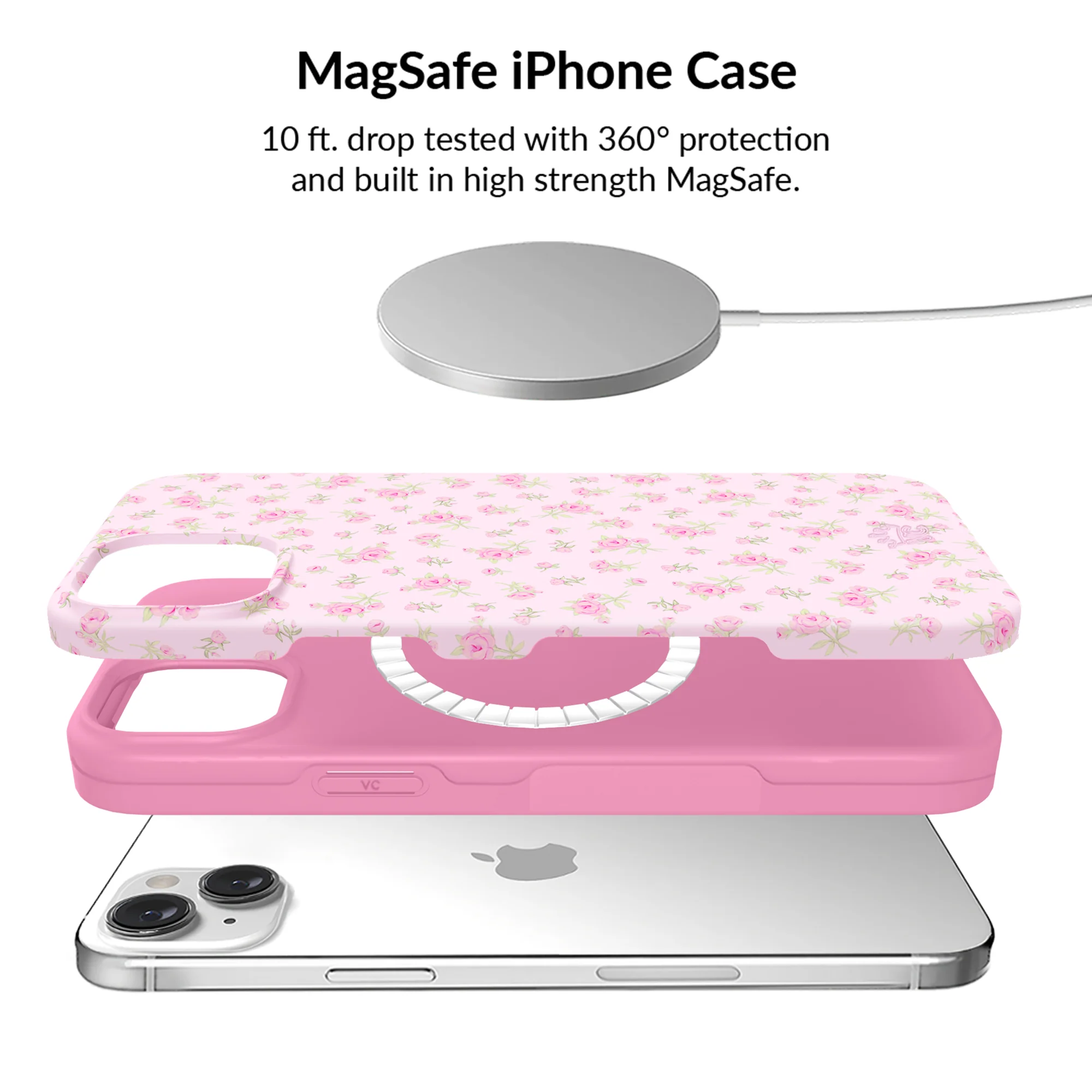 Dainty Pink Floral iPhone Bundle Set - Image 100