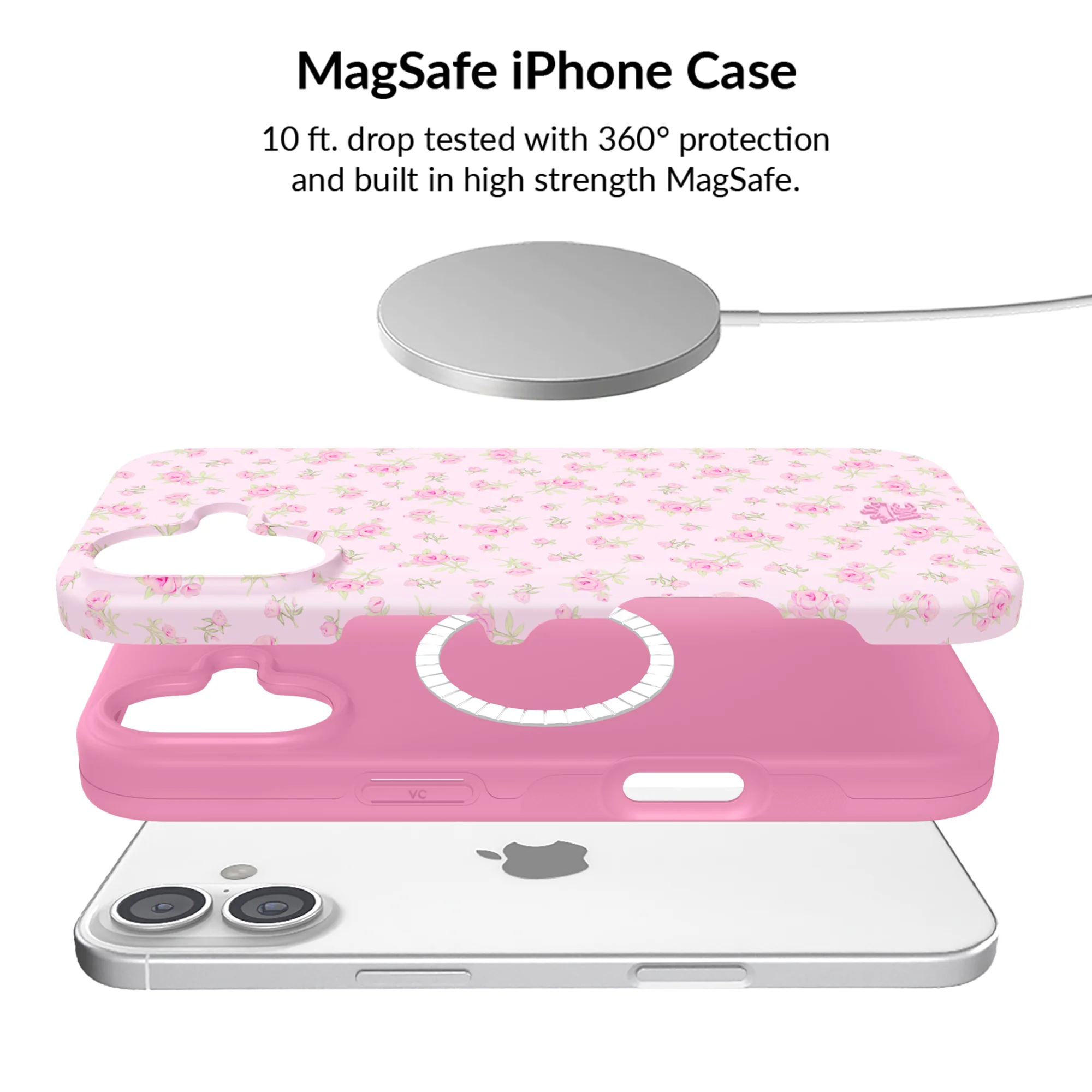 Dainty Pink Floral iPhone Bundle Set - Image 2