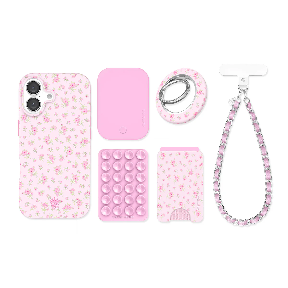 Dainty Pink Floral iPhone Bundle Set - Image 29
