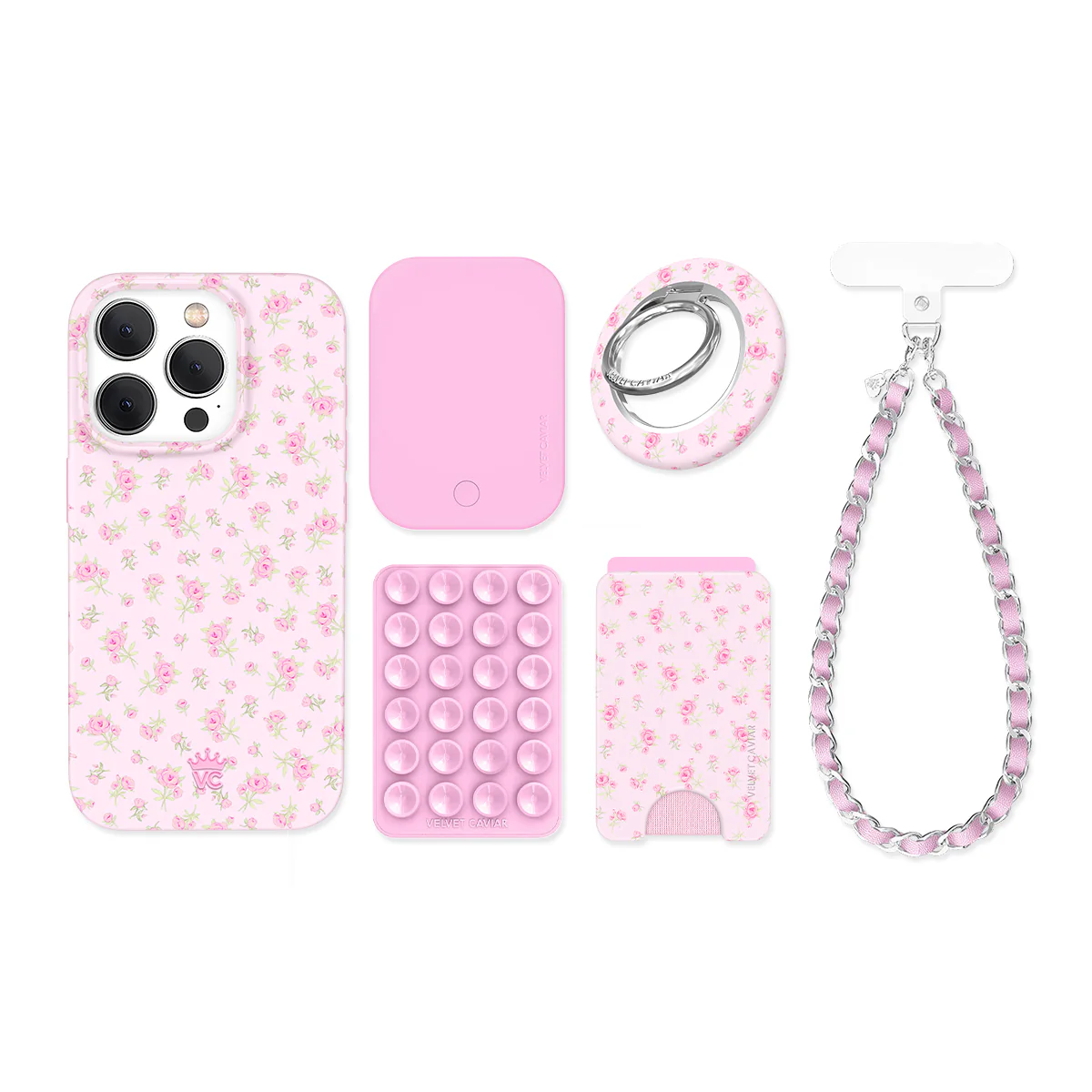 Dainty Pink Floral iPhone Bundle Set - Image 57
