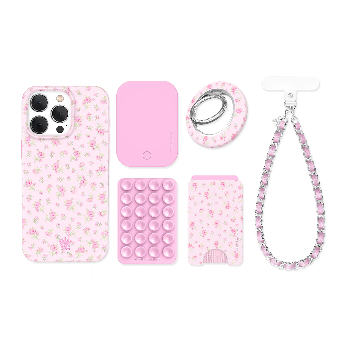 Dainty Pink Floral iPhone Bundle Set - Image 64