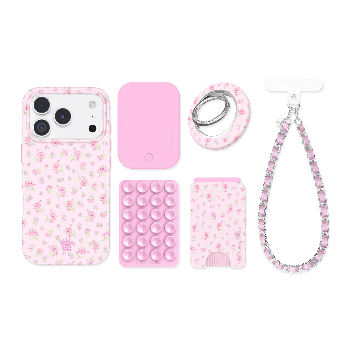 Dainty Pink Floral iPhone Bundle Set - Image 8