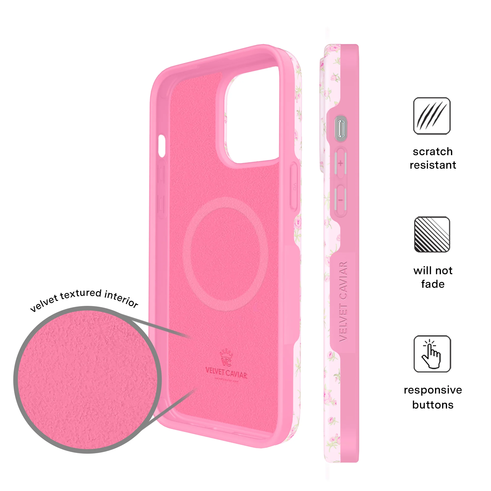 Dainty Pink Floral iPhone Case - Image 10