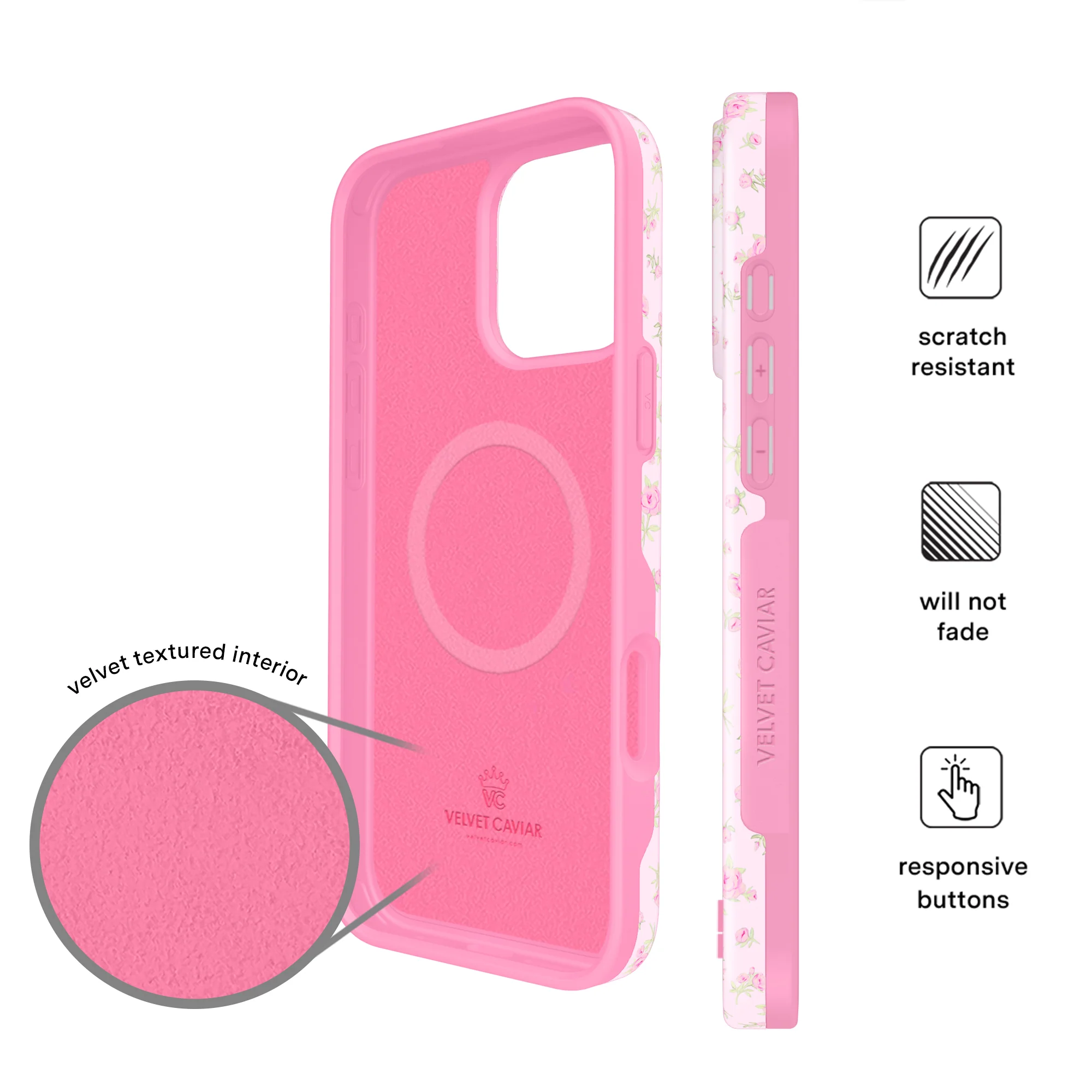 Dainty Pink Floral iPhone Case - Image 50