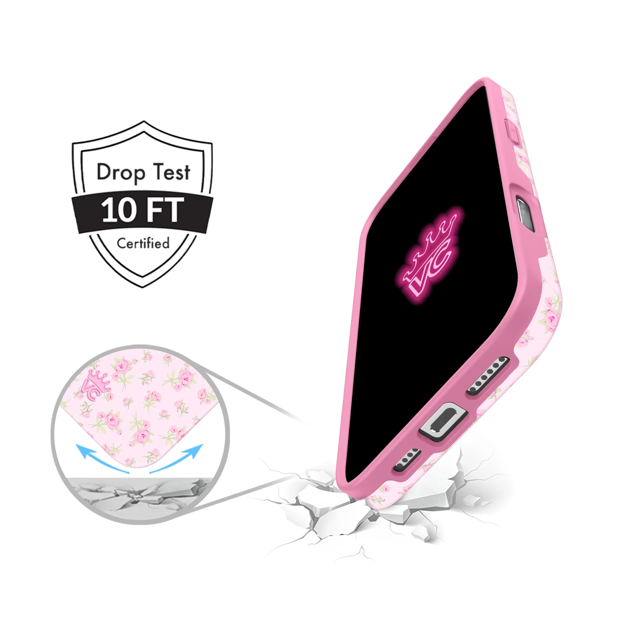 Dainty Pink Floral iPhone Case - Image 52
