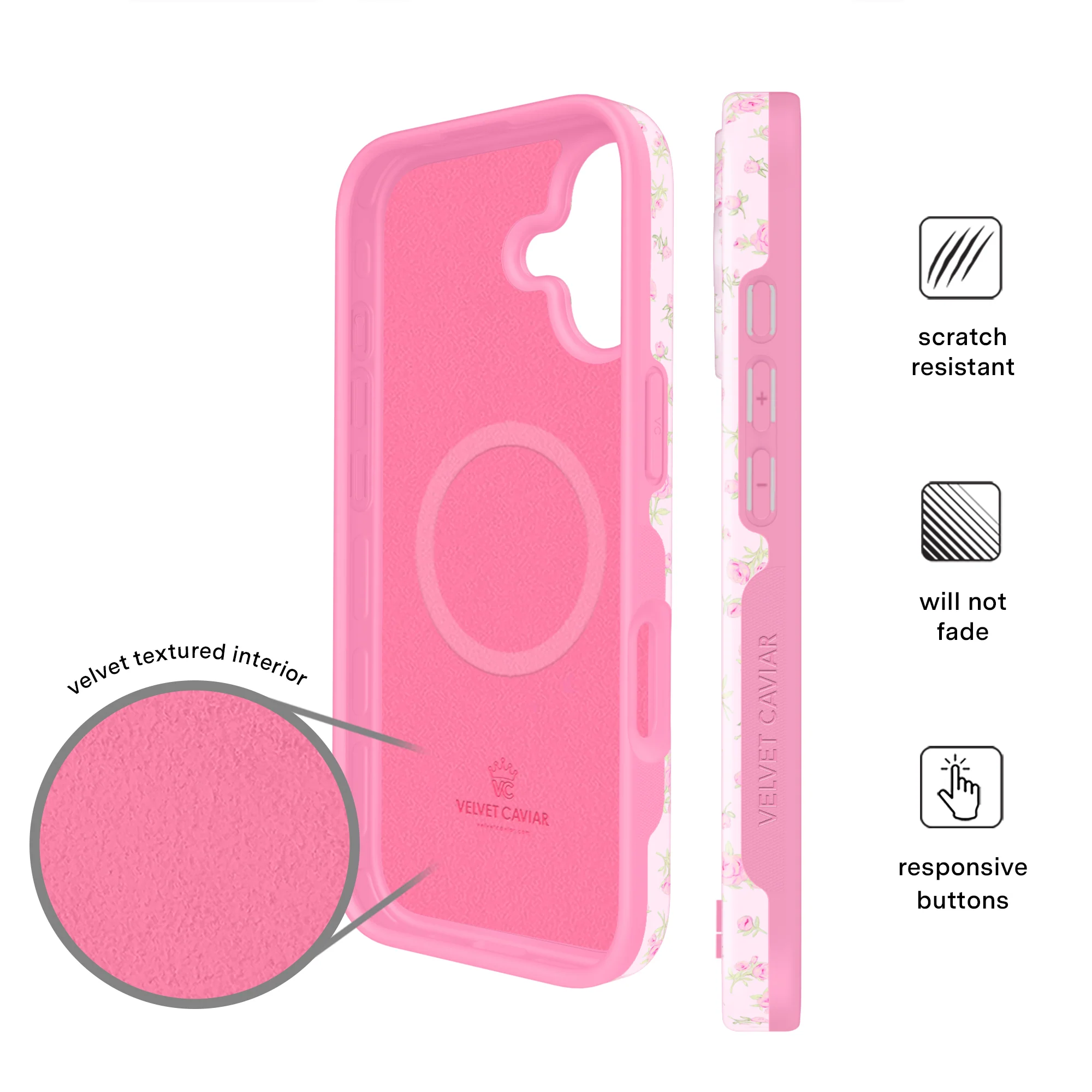 Dainty Pink Floral iPhone Case - Image 55