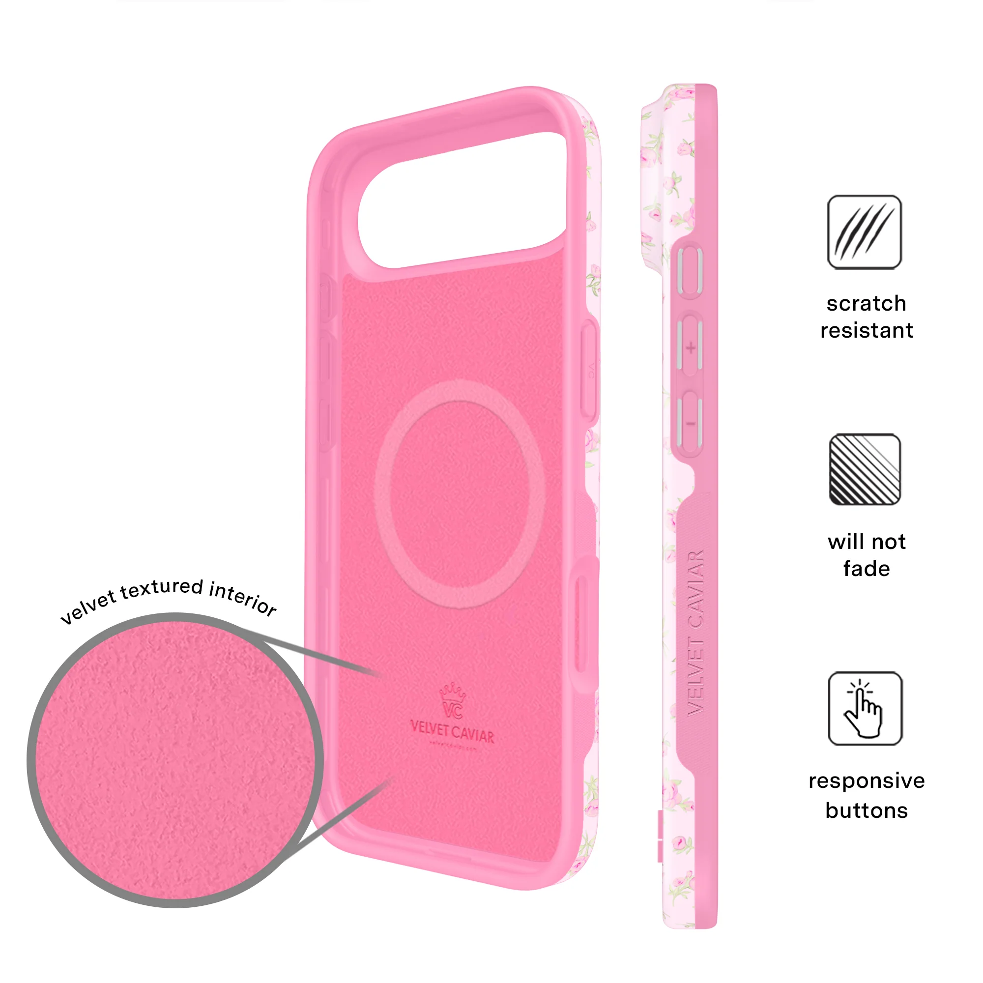 Dainty Pink Floral iPhone Case - Image 60