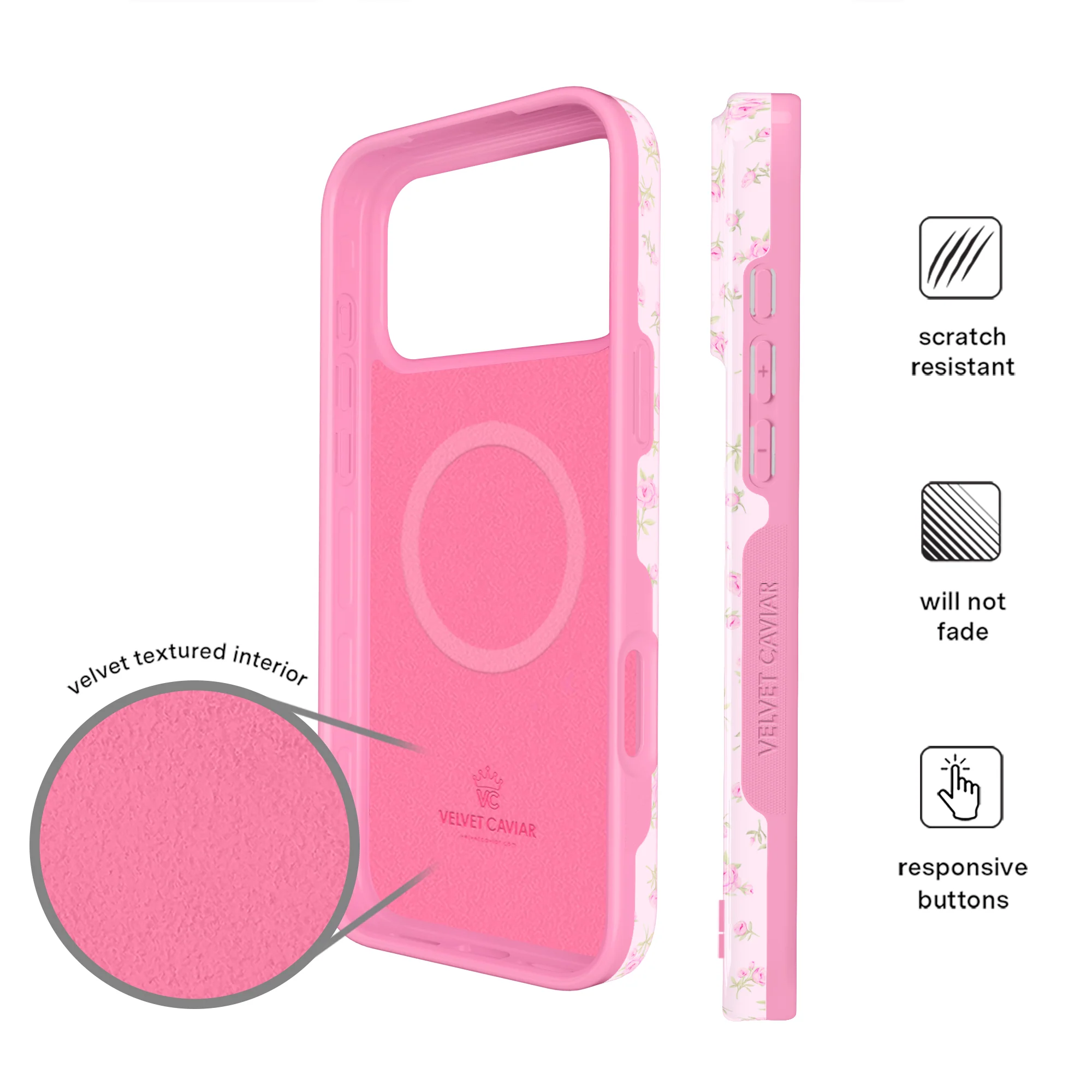 Dainty Pink Floral iPhone Case - Image 65