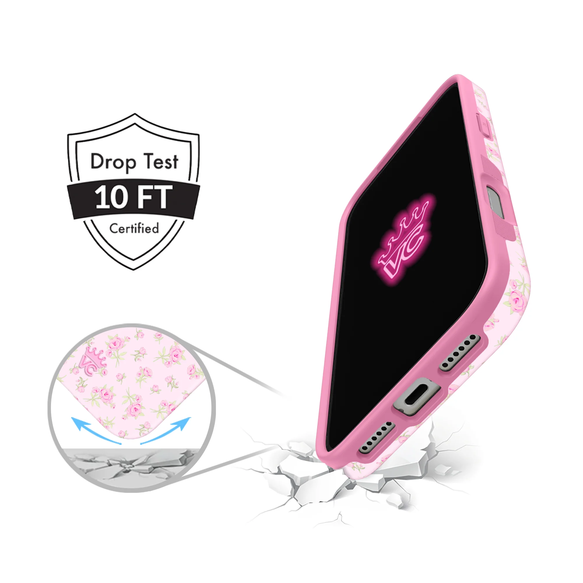 Dainty Pink Floral iPhone Case - Image 67