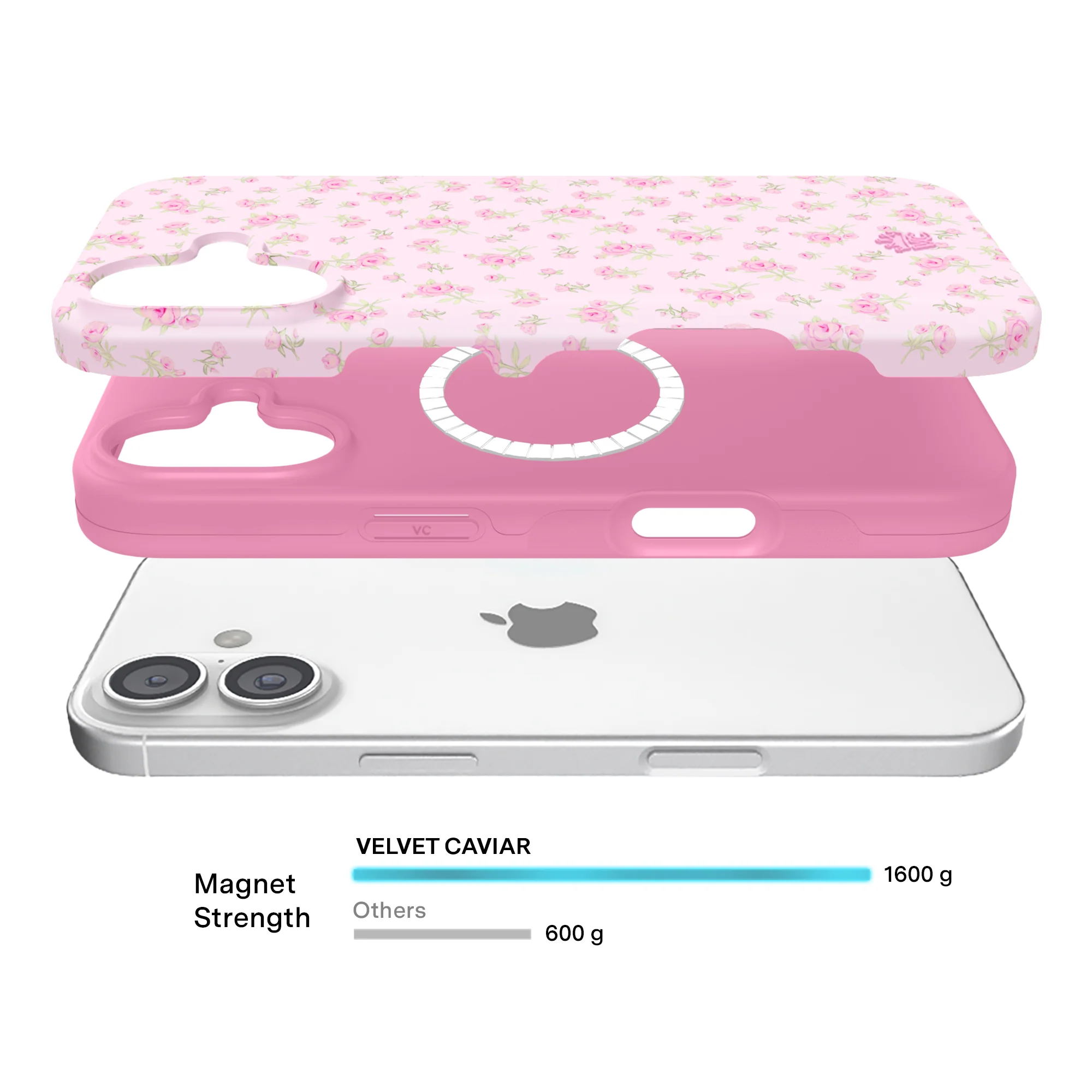 Dainty Pink Floral iPhone Case - Image 74