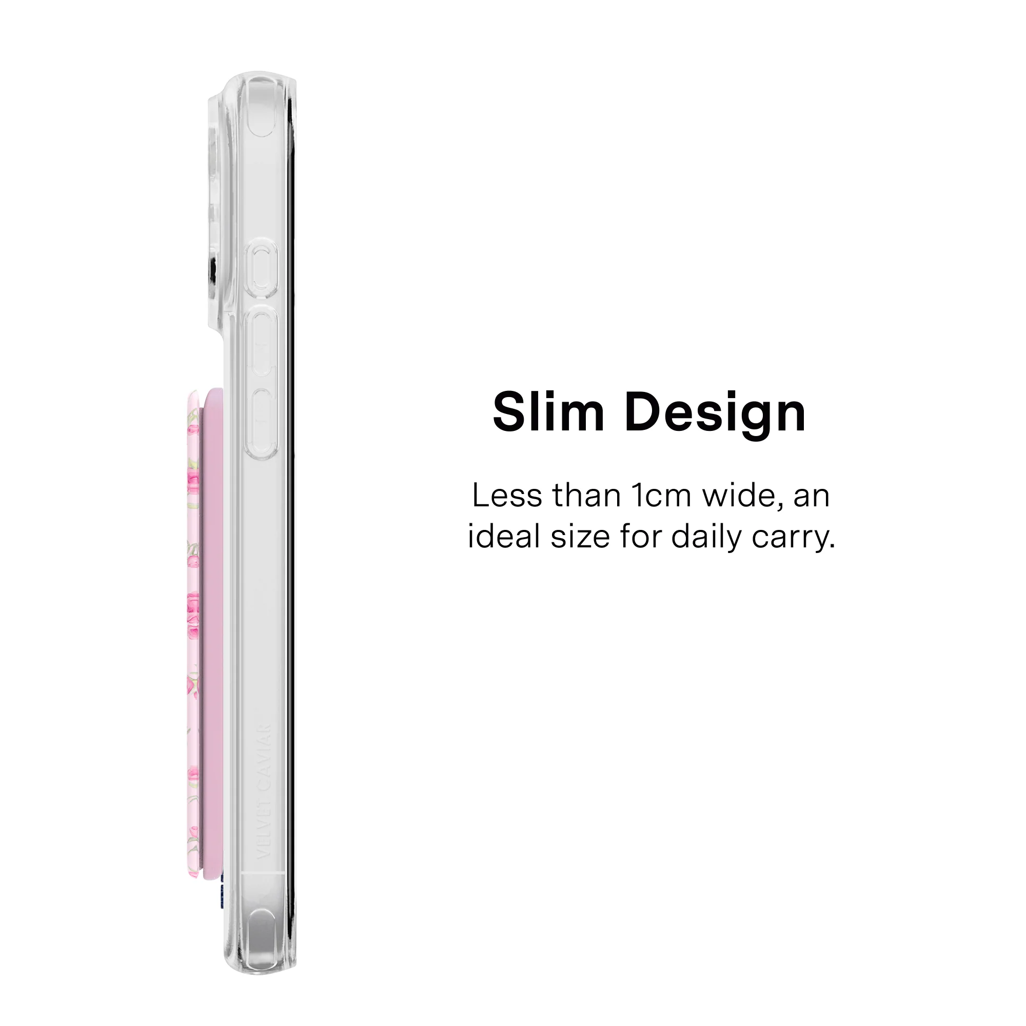 Dainty Pink Floral MagSafe Wallet - Image 6