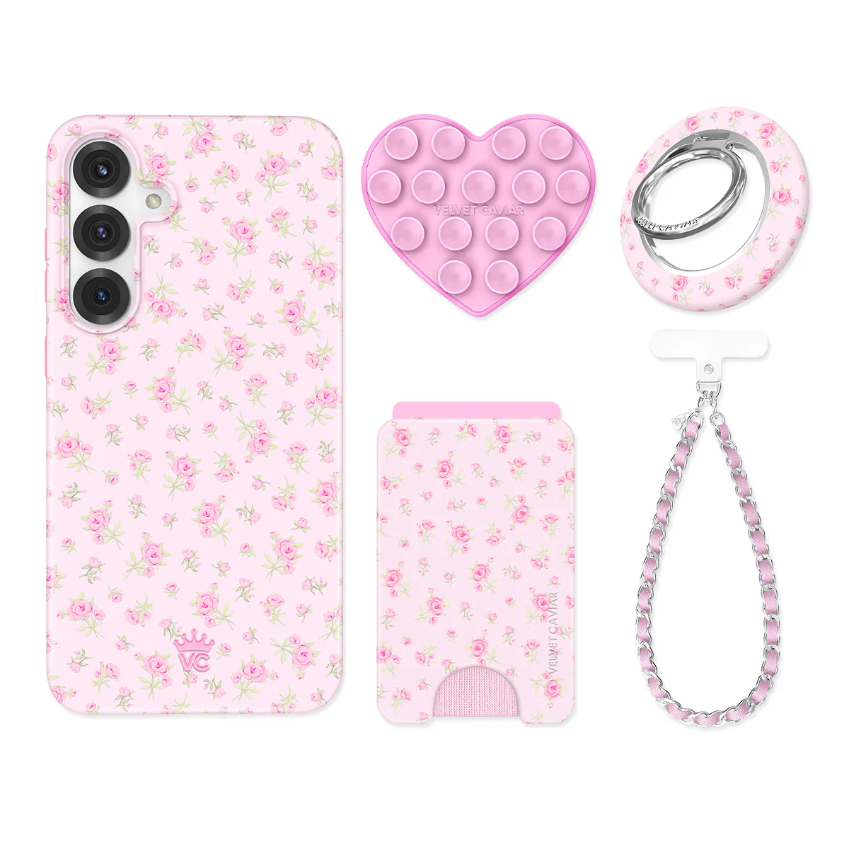 Dainty Pink Floral Samsung Bundle Set - Image 13