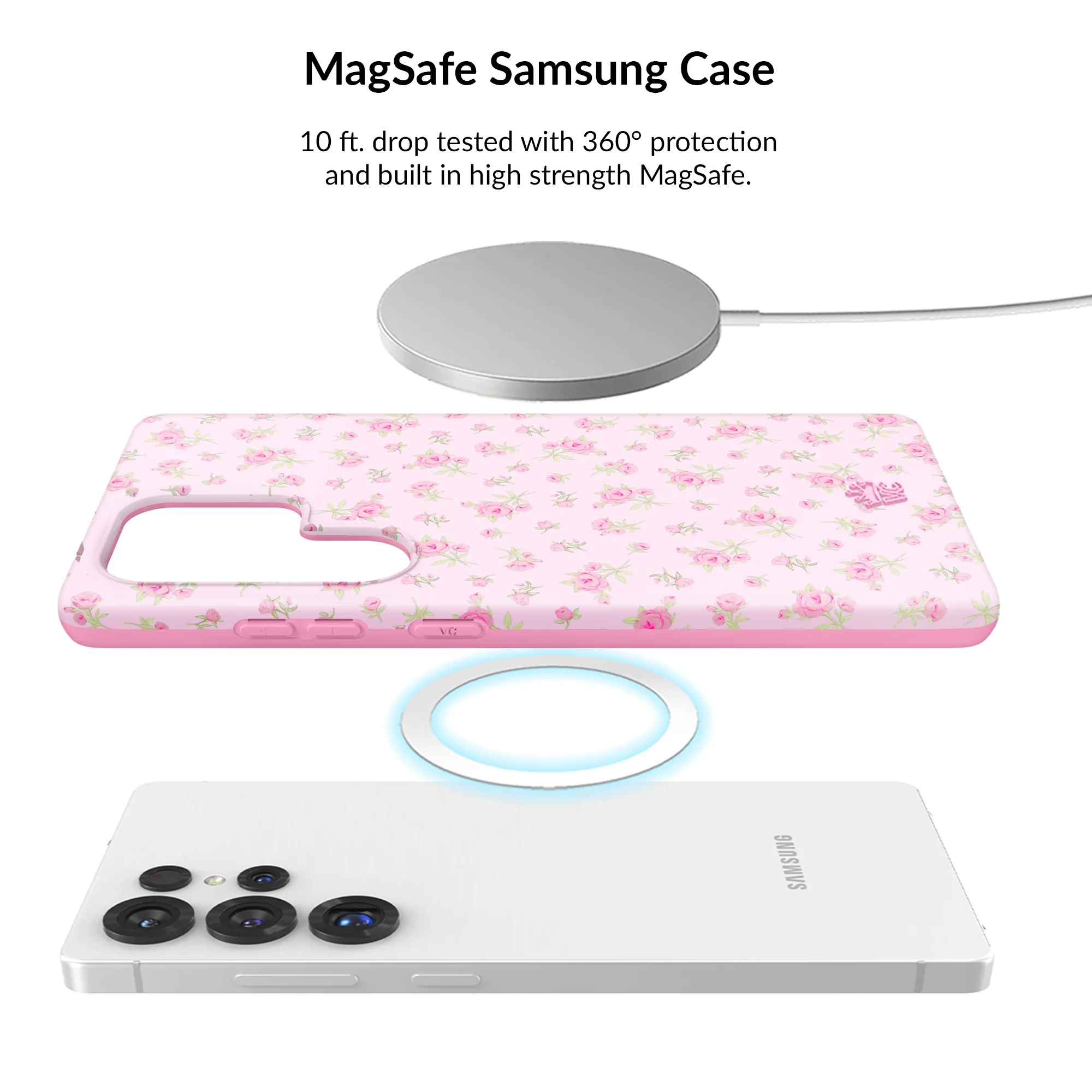 Dainty Pink Floral Samsung Bundle Set - Image 2