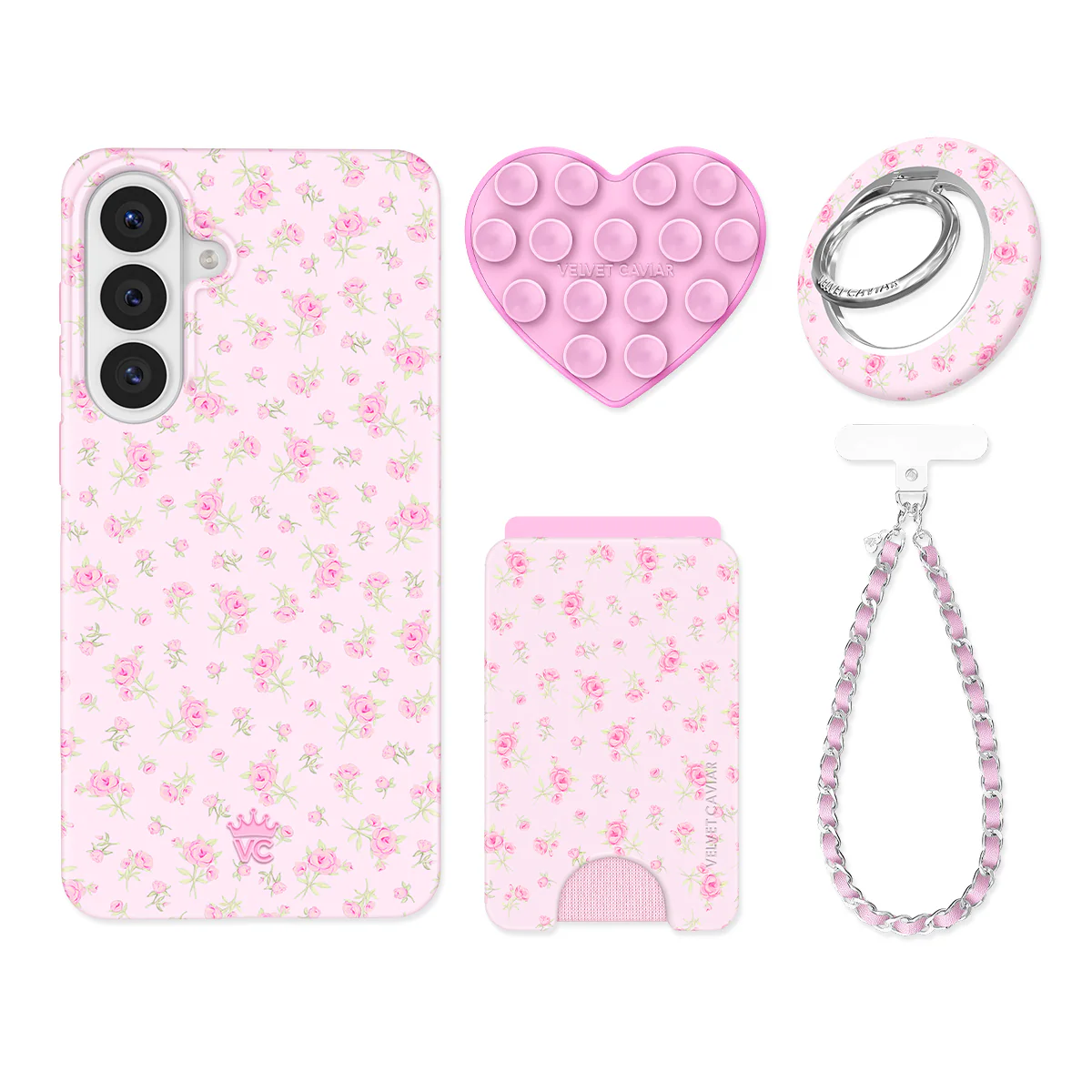 Dainty Pink Floral Samsung Bundle Set - Image 25