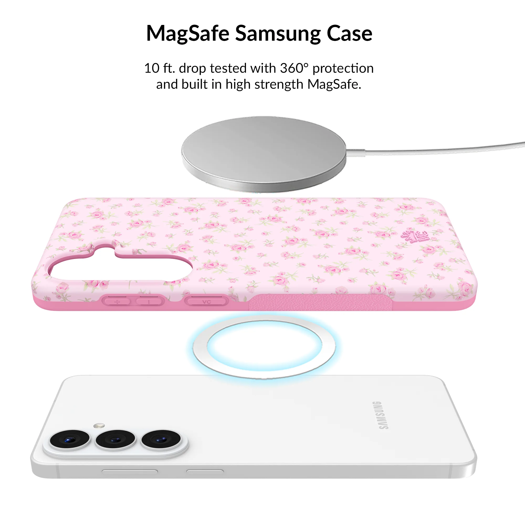 Dainty Pink Floral Samsung Bundle Set - Image 26