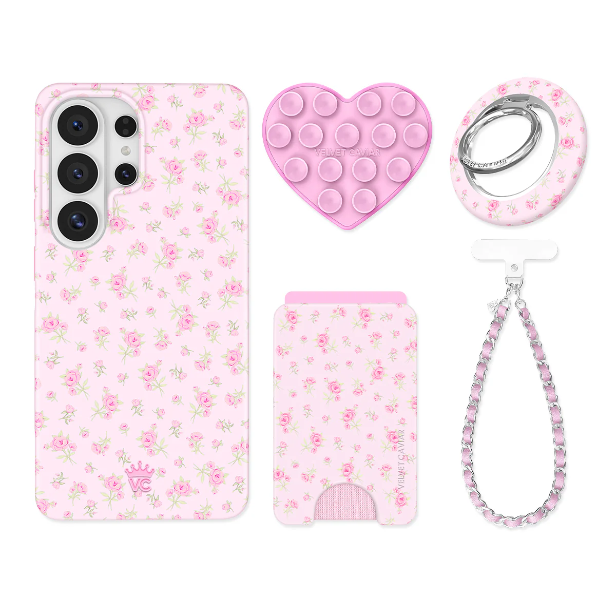 Dainty Pink Floral Samsung Bundle Set - Image 7