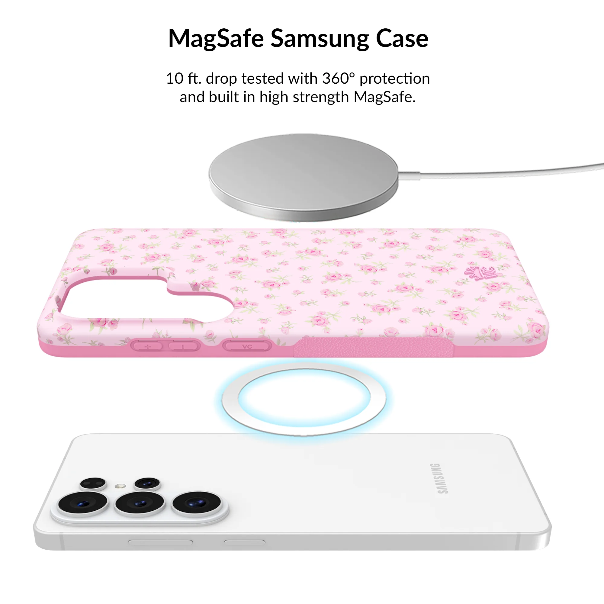 Dainty Pink Floral Samsung Bundle Set - Image 8