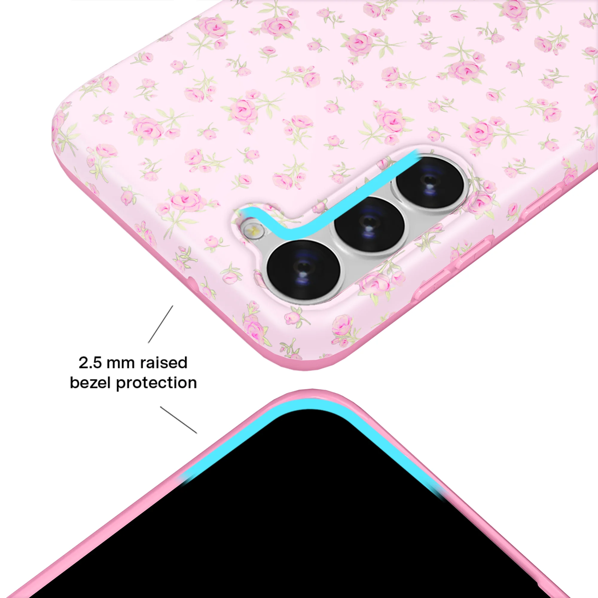Dainty Pink Floral Samsung Case - Image 22