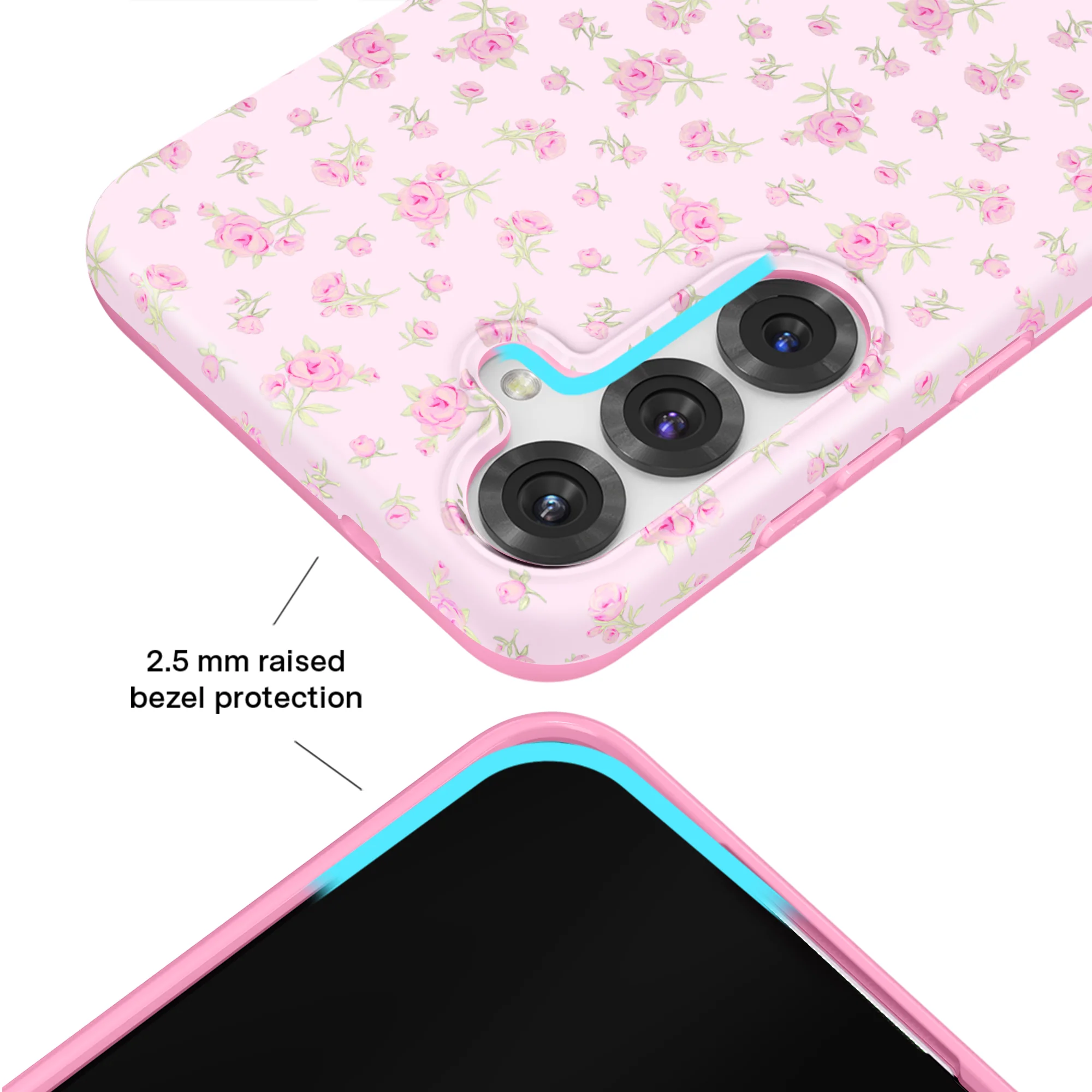 Dainty Pink Floral Samsung Case - Image 47