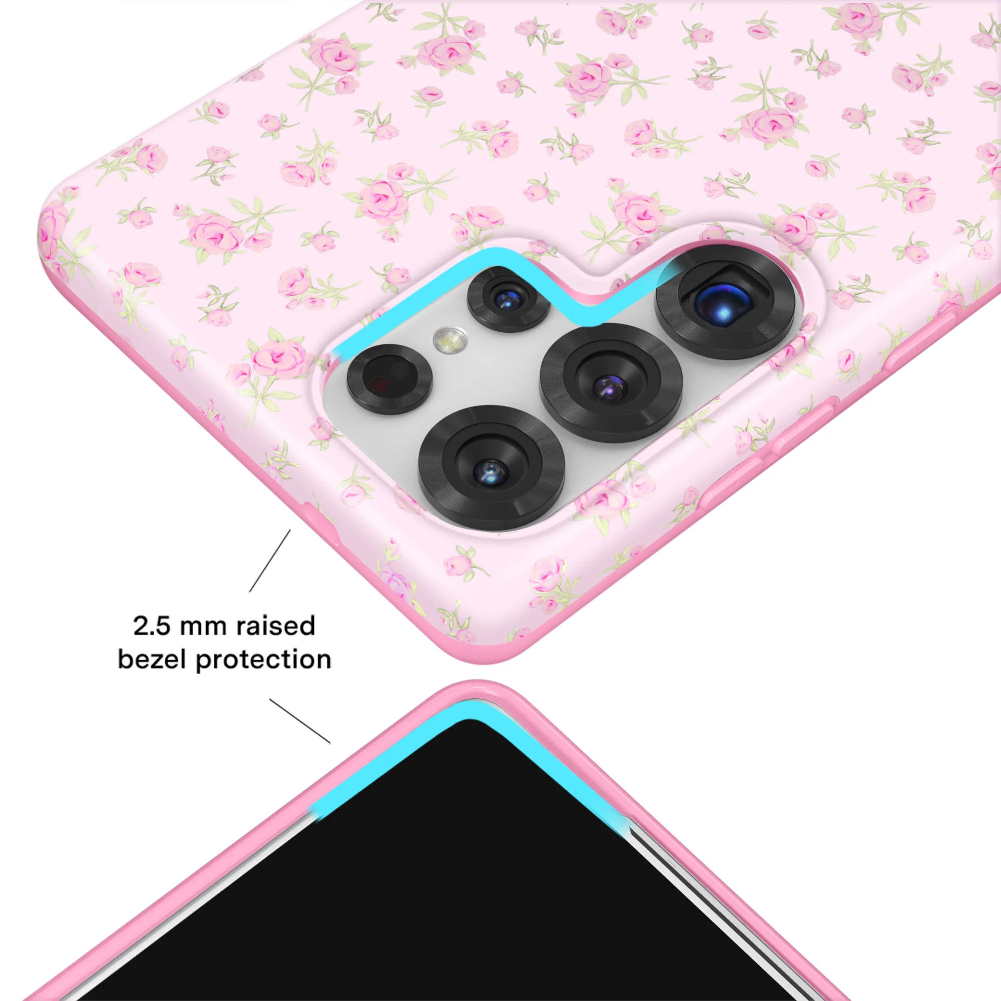 Dainty Pink Floral Samsung Case - Image 57