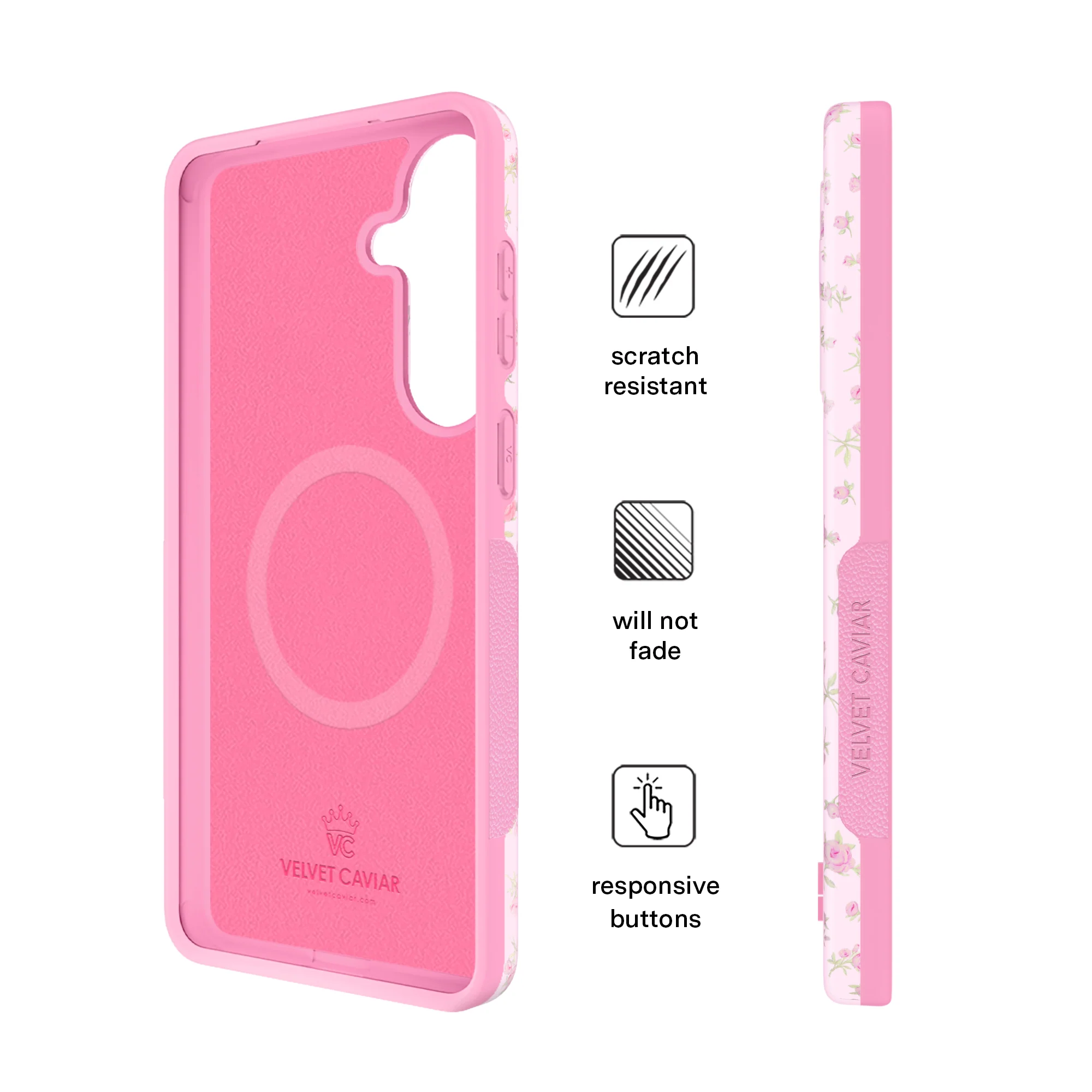 Dainty Pink Floral Samsung Case - Image 65