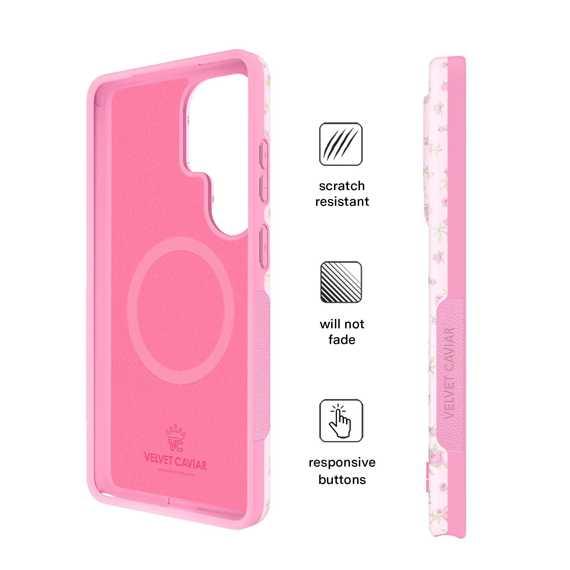 Dainty Pink Floral Samsung Case - Image 75