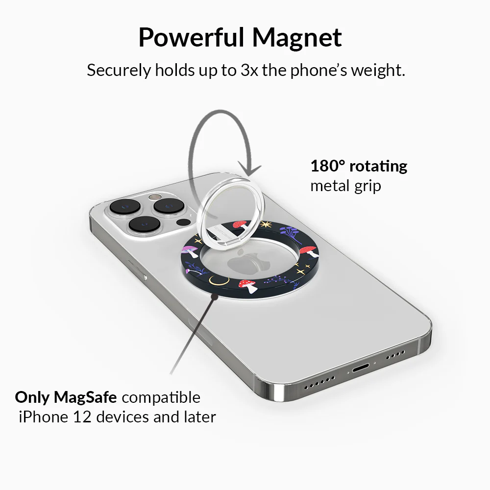 Mystic Mushrooms MagSafe Grip Ring - Image 3