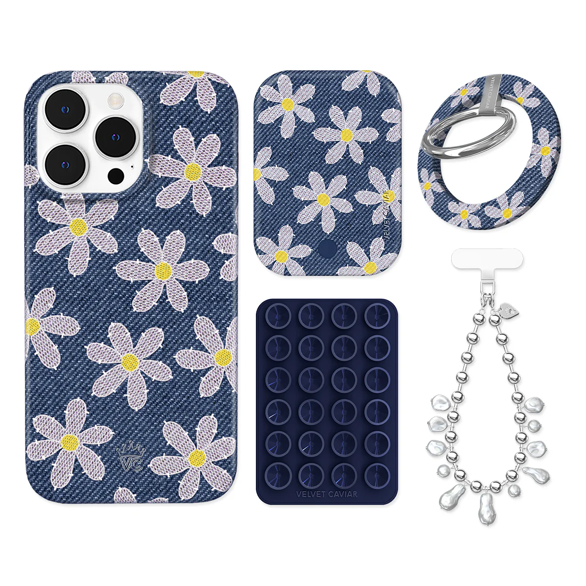 Denim Daisy iPhone Bundle Set - Grip - Image 10