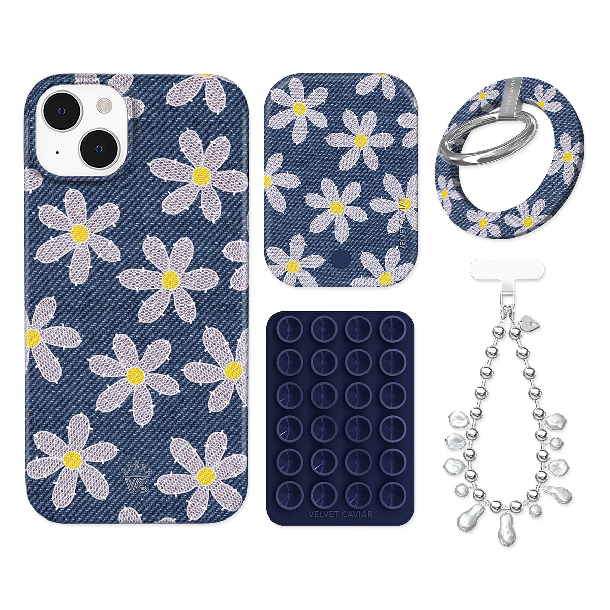 Denim Daisy iPhone Bundle Set - Grip - Image 9