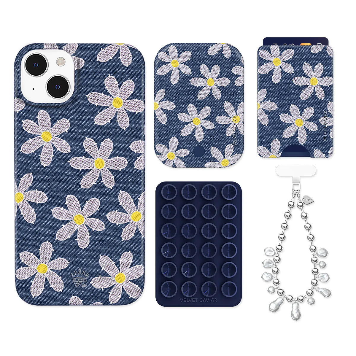 Denim Daisy iPhone Bundle Set - Wallet - Image 9