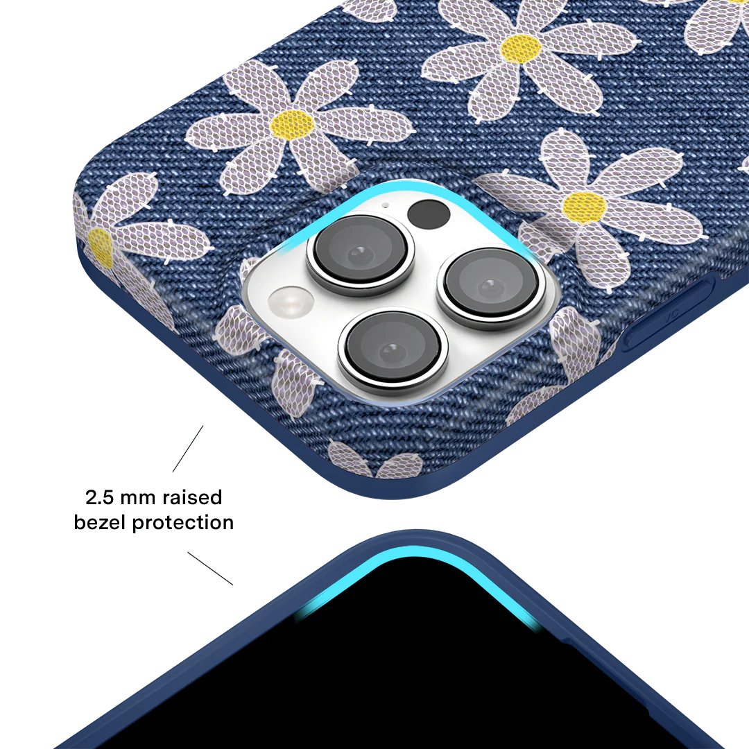 Denim Daisy iPhone Case - Image 10