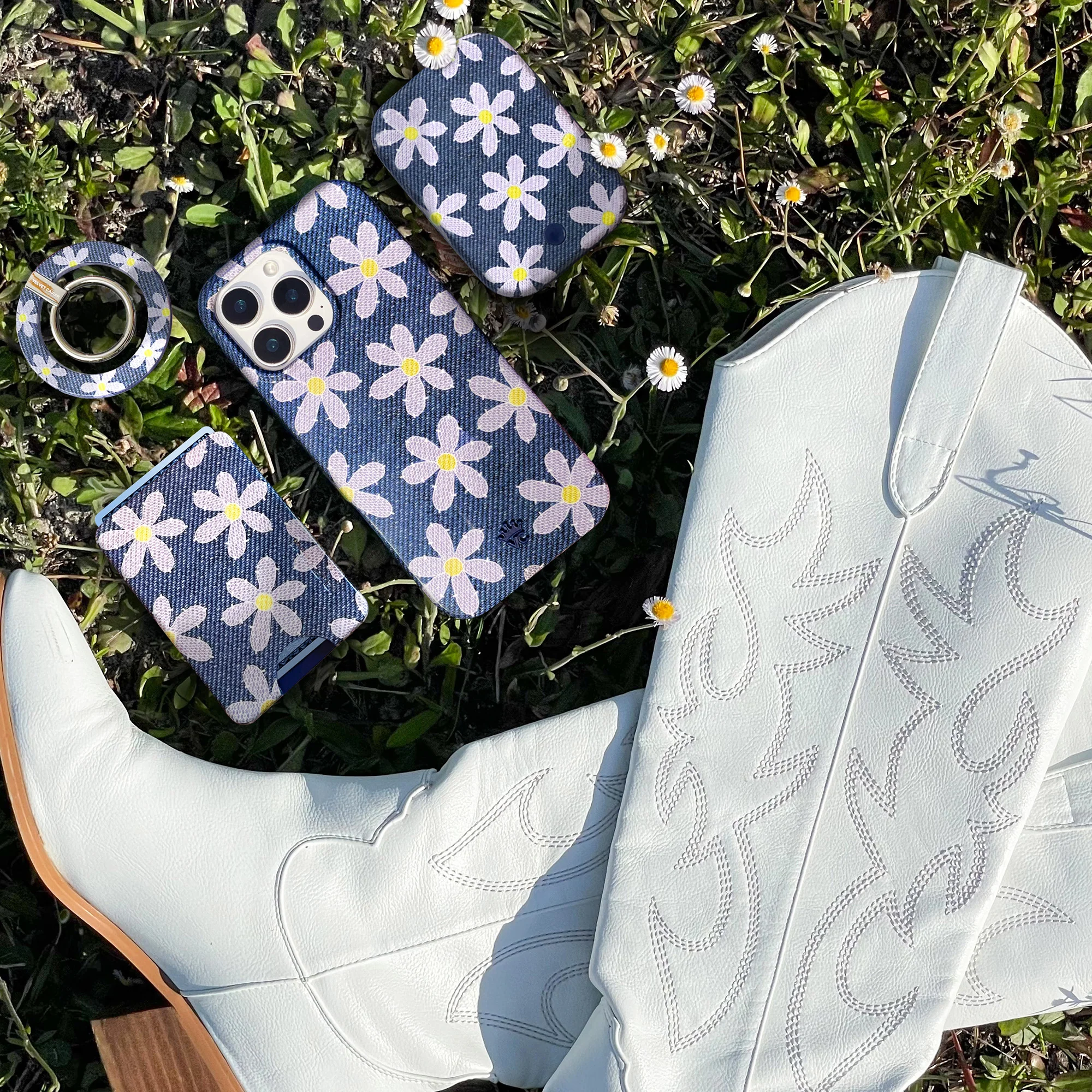 Denim Daisy iPhone Case - Image 21