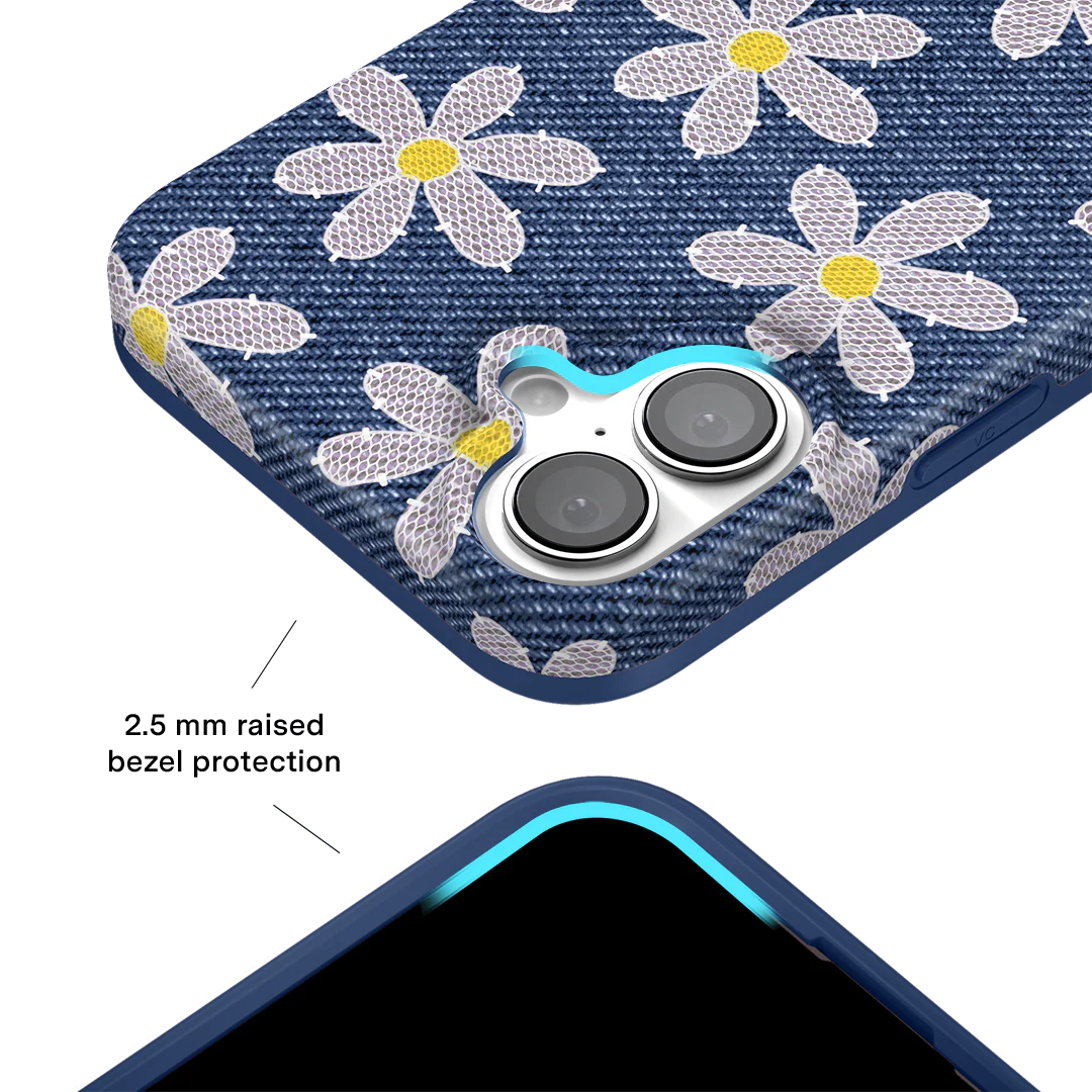 Denim Daisy iPhone Case - Image 3